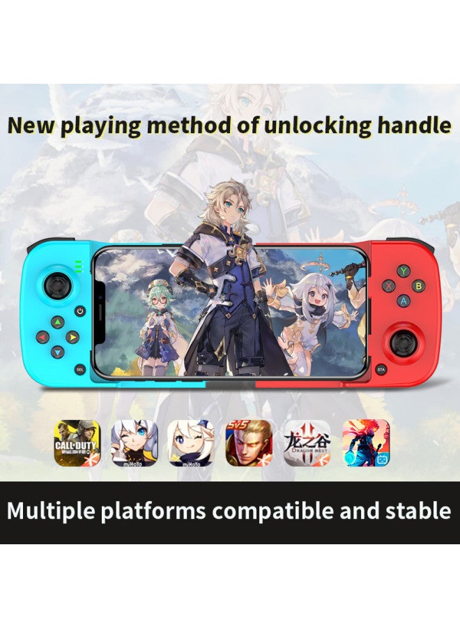 D3 Wireless Mobile Phone Game Handle Bluetooth 5.0 Android Ios Direct Connect MFI Bluetooth Stretch Game Handle Eat Chicken-Product Color:Black - Image 4