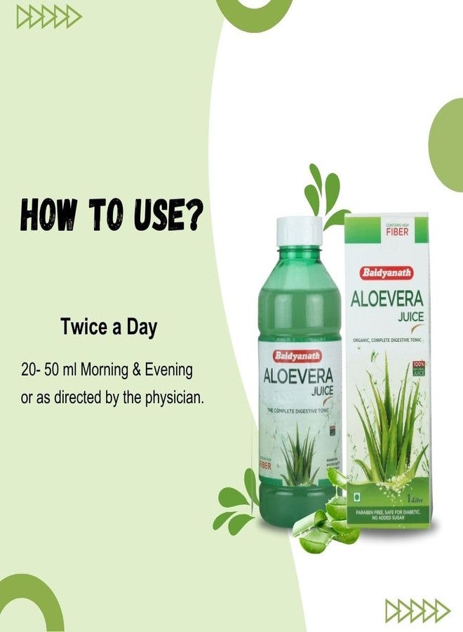 Ayurvedant Baidyanath Aloe Vera juice with Pulp, All Natural tonic for Immunity, Better digestion and Glowing Skin, 1000 ml - Image 4