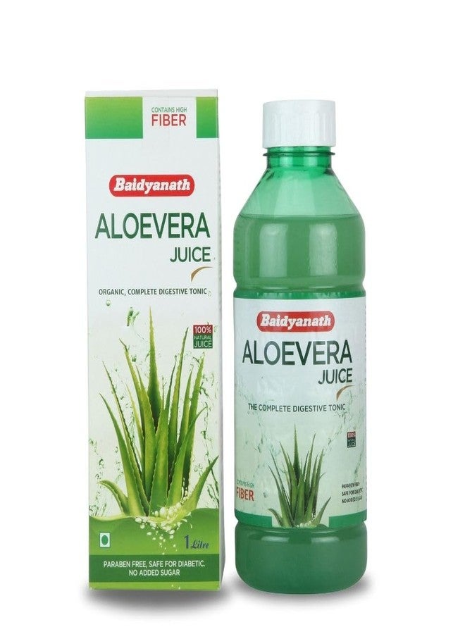 Ayurvedant Baidyanath Aloe Vera juice with Pulp, All Natural tonic for Immunity, Better digestion and Glowing Skin, 1000 ml - Image 1