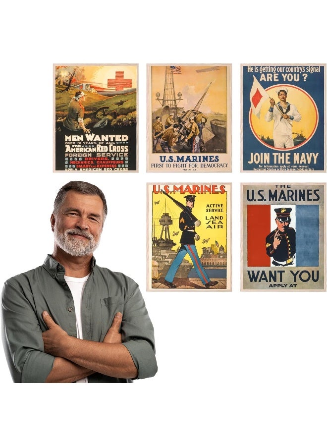 Insire Military Poster, Military Posters, Military Wall Art, WWI Propaganda Posters, Military Art, World War 1 Memorabilia, Vintage World War, Army Infantry Poster - Unframed (8x10â€) - Image 3