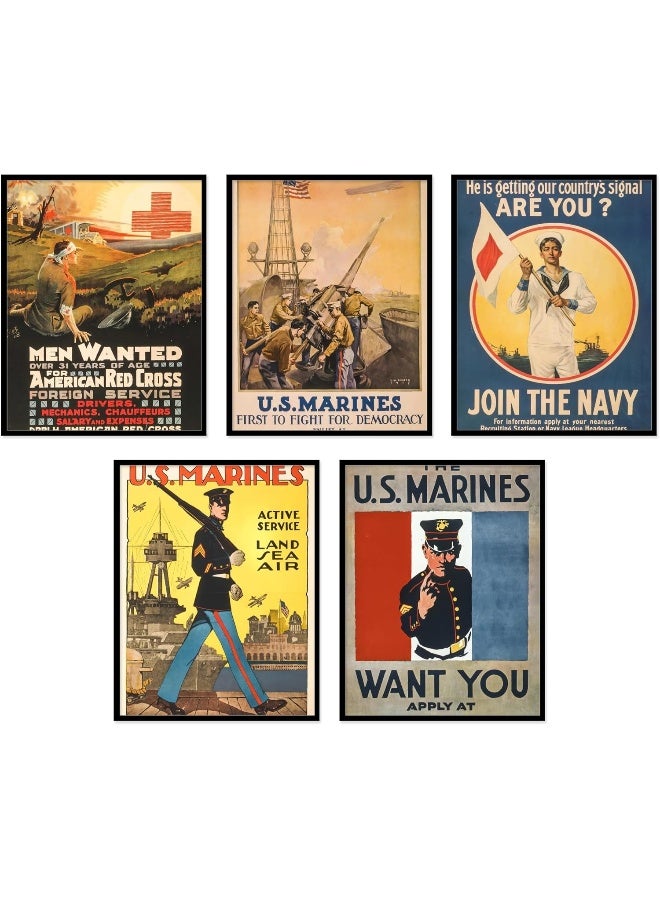 Insire Military Poster, Military Posters, Military Wall Art, WWI Propaganda Posters, Military Art, World War 1 Memorabilia, Vintage World War, Army Infantry Poster - Unframed (8x10â€) - Image 1