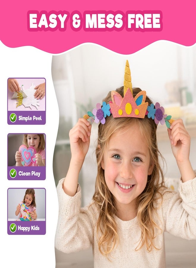 EINSTEIN BOX Unicorn Foil Art Toy for Girls 7–14 Years | Mess Free DIY Craft Kit | Unicorn Gifts for 8 to 10 Years Old| Art and Craft Birthday Gift for Girls - Image 2