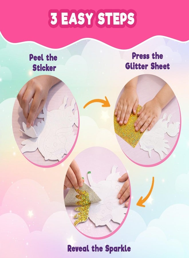 EINSTEIN BOX Unicorn Foil Art Toy for Girls 7–14 Years | Mess Free DIY Craft Kit | Unicorn Gifts for 8 to 10 Years Old| Art and Craft Birthday Gift for Girls - Image 4