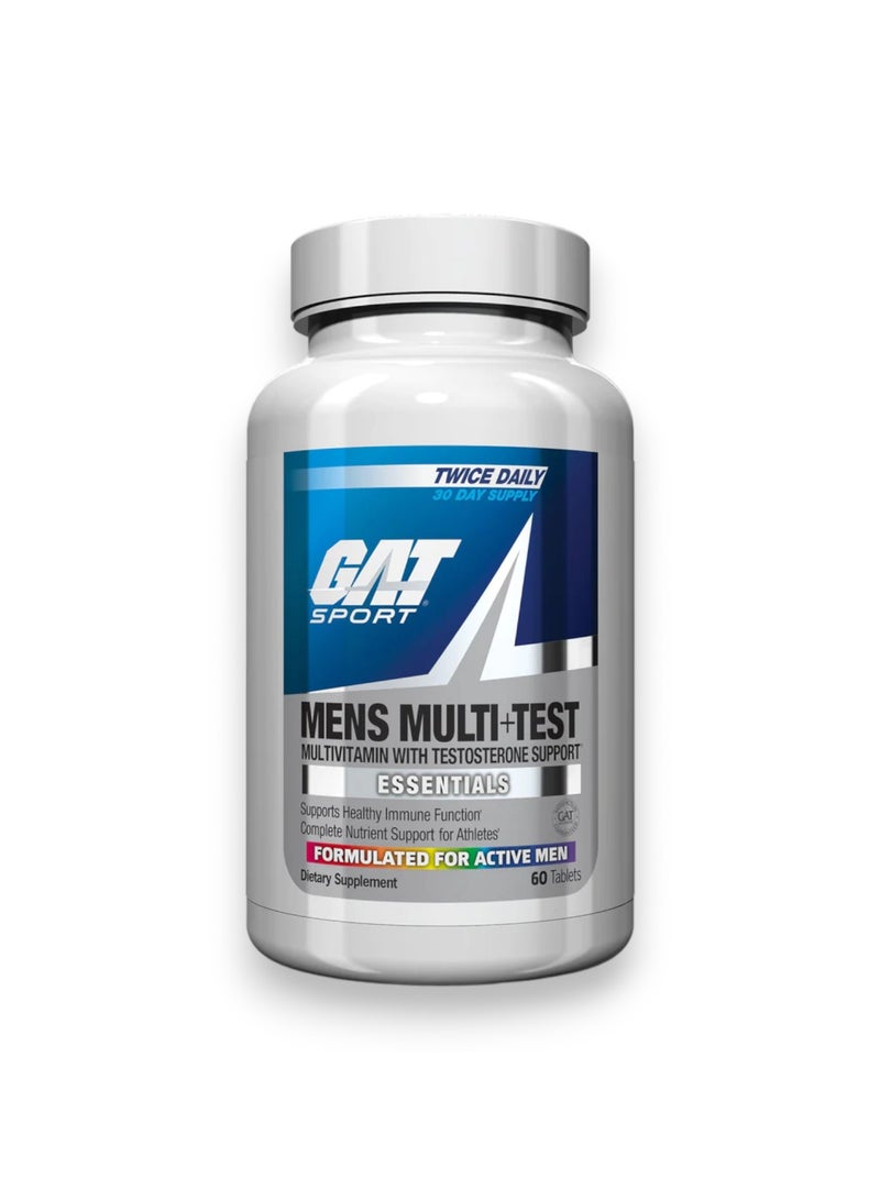 GAT SPORT Mens Multi + Test, 60 Tablets, 30 Servings  - Image 2