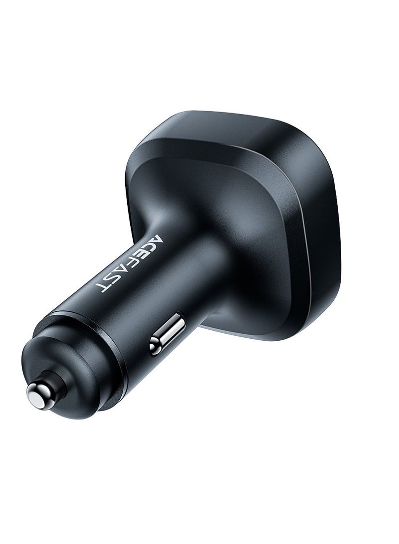 Acefast B5 101W 2C+A Metal Car Charger With OLED Smart Display Black - Image 3