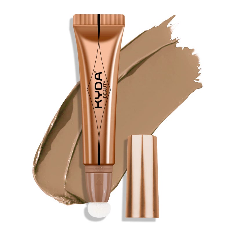 KYDA Contour Beauty Wand, Liquid Face Contouring with Cushion Applicator, High Coverage Natural Matte Finish, Lightweight Blendable Super Silky Cream Contour Stick-Light to Medium - Image 1