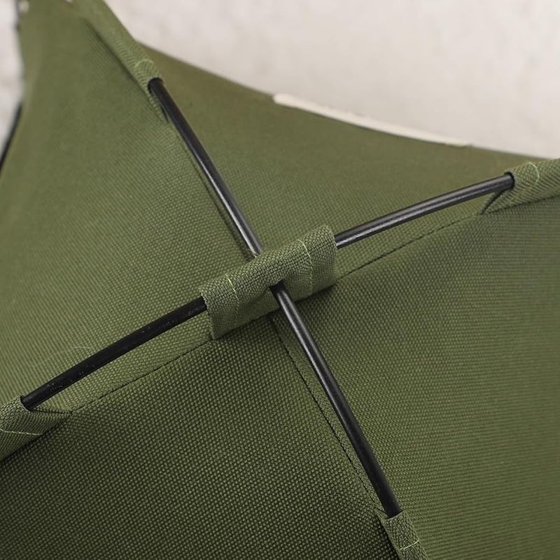 Foldable Pet Cooling Mat Tent Double Sided Ice Silk Mat Army Green Outdoor Indoor Use - Image 4