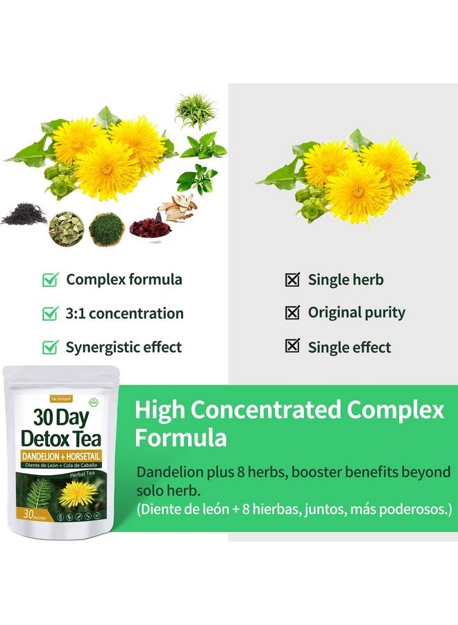Generic Te de Diente de Leon 30 Day Cleanse Dandelion Tea, Herbmood Natural Herbs Tea Bags para Perder Peso, 30Count (Pack of 2)  - Image 2