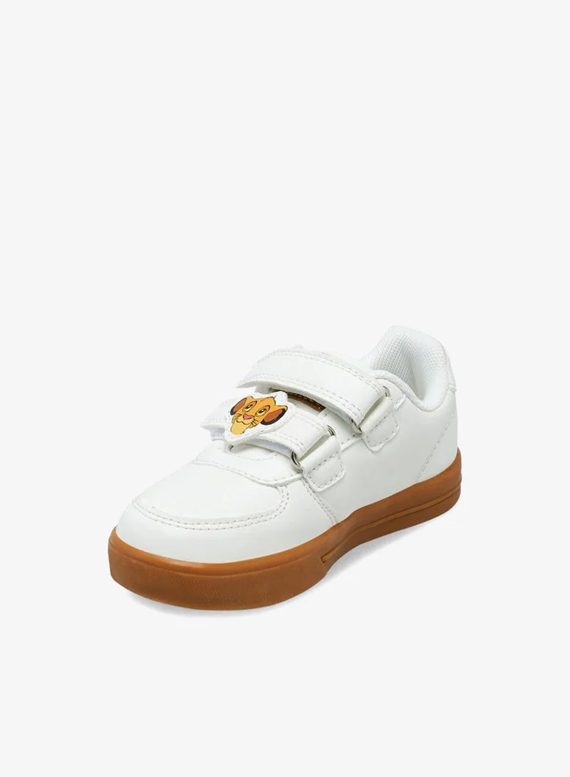 Disney WHITE Boys Simba Print Hook & Loop School Sneakers for Men | Best Price UAE