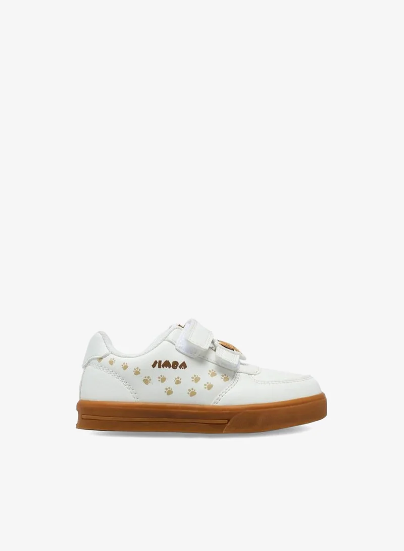 Boys Simba Print Hook & Loop School Sneakers