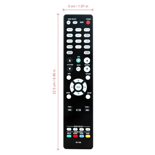 Vinabty RC-1192 Replaced Remote fit for Denon AV Receiver AVR-X3300W AVR-S900W AVRS910W AVR-S910W AVRS920W AVR-X2200W AVRX2300W AVR-X2300W AVR-X3100W AVR-X3200W AVR-S920W AVR-X1300W AVR-X2100W - Image 4
