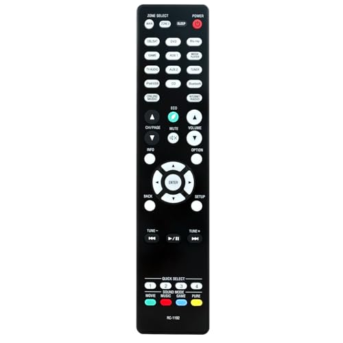 Vinabty RC-1192 Replaced Remote fit for Denon AV Receiver AVR-X3300W AVR-S900W AVRS910W AVR-S910W AVRS920W AVR-X2200W AVRX2300W AVR-X2300W AVR-X3100W AVR-X3200W AVR-S920W AVR-X1300W AVR-X2100W - Image 1