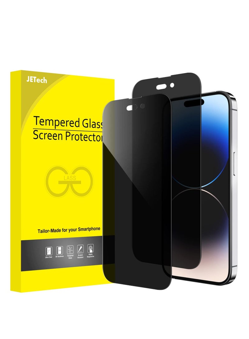 جي تيك واقي شاشة للتغطية الكاملة للخصوصية لهاتف iPhone 14 Pro مقاس 6.1 بوصة مضاد للتجسس من الزجاج المقوى من الحافة إلى الحافة - Image 1