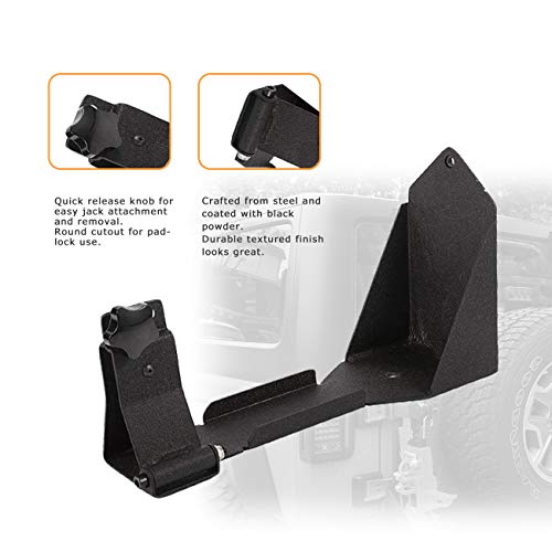 MOTLTECH High Lift Jack Mount Bracket fit for Jeep Wrangler JK 2007-2018 - Image 3