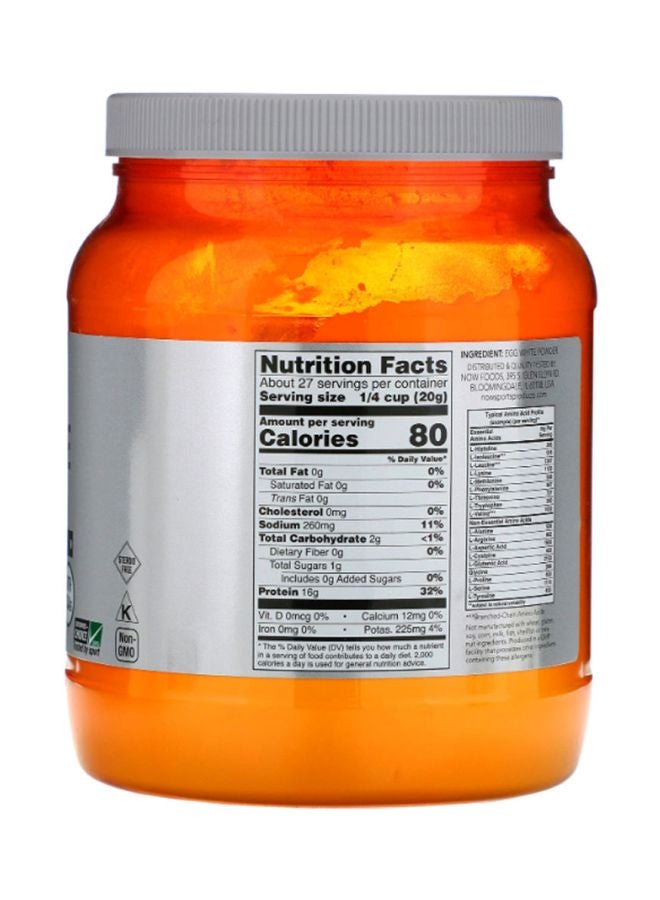Now Foods Egg White 544g Protein Powder - Image 2