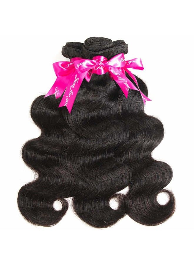 Wingirl Brazilian Human Hair Bundles 20 22 24Inch 12A Body Wave Bundles Human Hair 100% Unprocessed Brazilian Virgin Hair Weave Bundles Human Hair Natural Black Color - Image 2