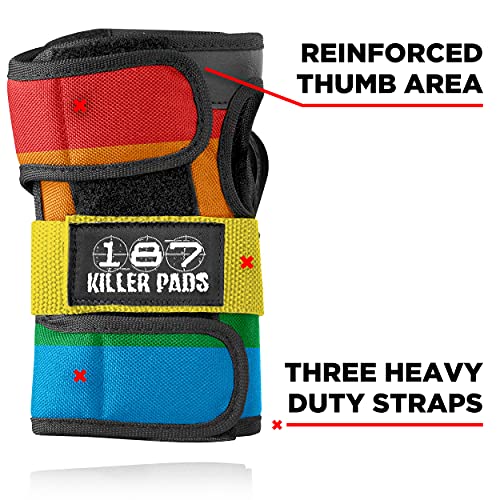 187 KILLER PADS -Wrist Guard - XS Rainbow (WGXS872) - Image 3