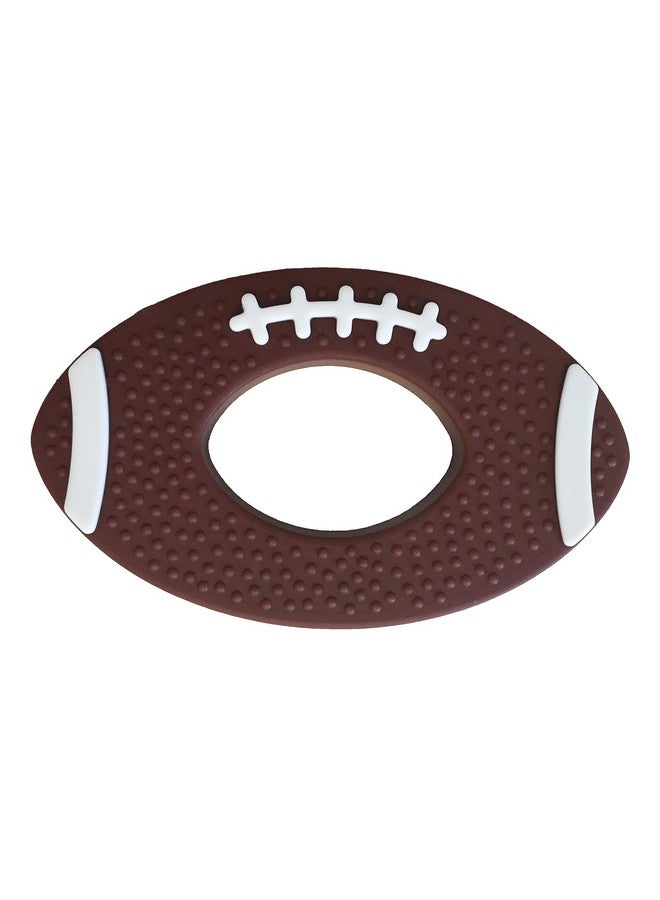 Itybity عضاضة كرة قدم سيليكون، سيليكون بدرجة غذائية، عضاضة حسية للأطفال والرضع على شكل كرة قدم أمريكية - Image 1
