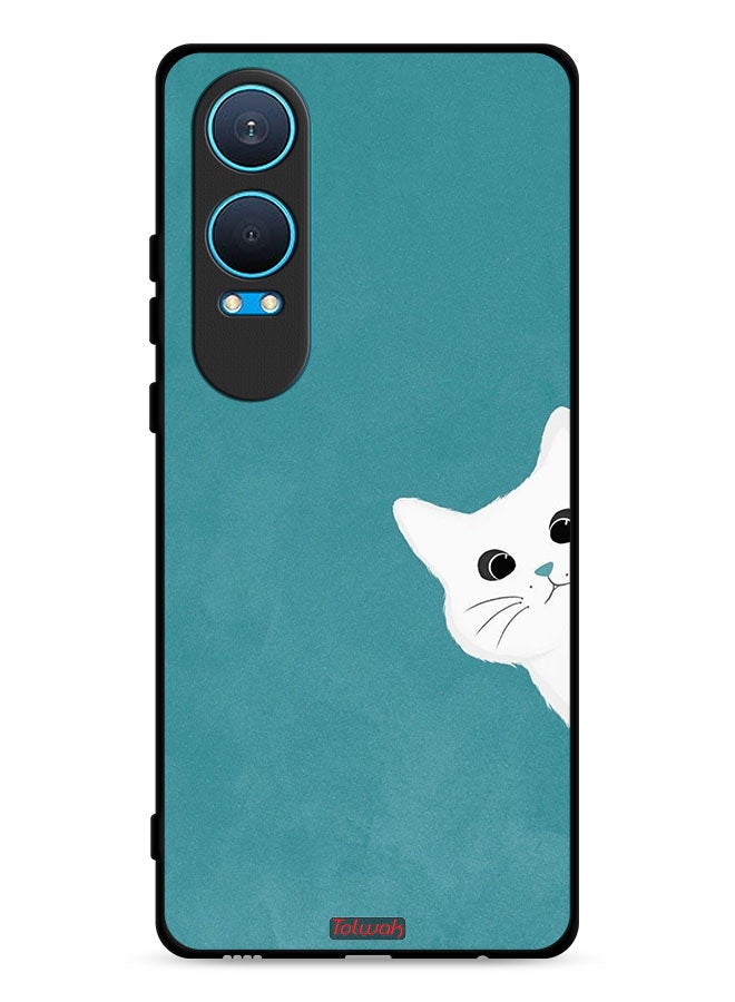 Tolwak OnePlus Nord CE4 Lite 5G Protective Case Cover Cat Appearing - Image 1