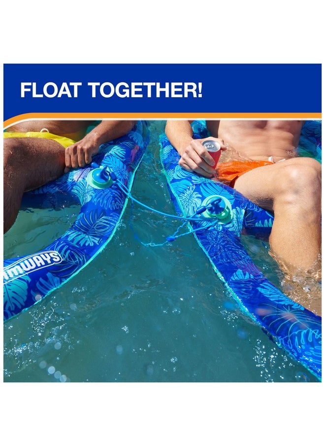 SwimWays - Swimways Elite Spring Float Recliner Pool Lounger, Inflatable Pool Floats Adult with Fast Inflation, Pool Recliner for Adults up to 250 lbs - Image 1
