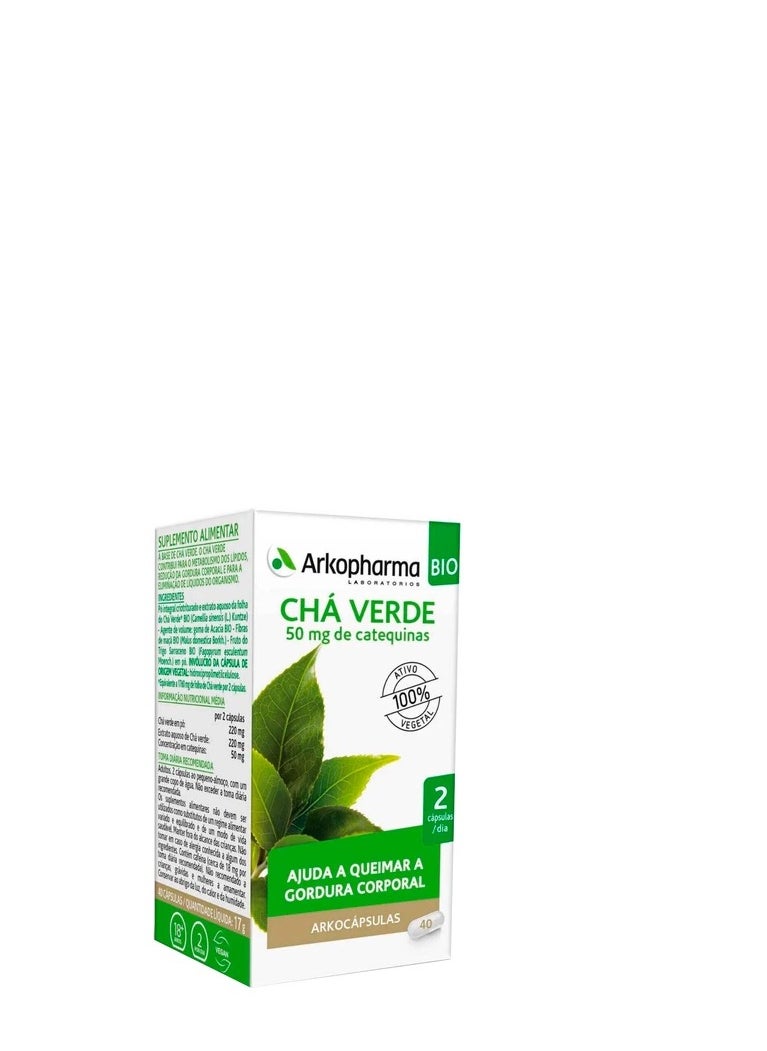 ARKOPHARMA - ARKOPHARMA ARKOCÁPSULAS GREEN TEA BIO FOOD SUPPLEMENT 40caps - Image 1