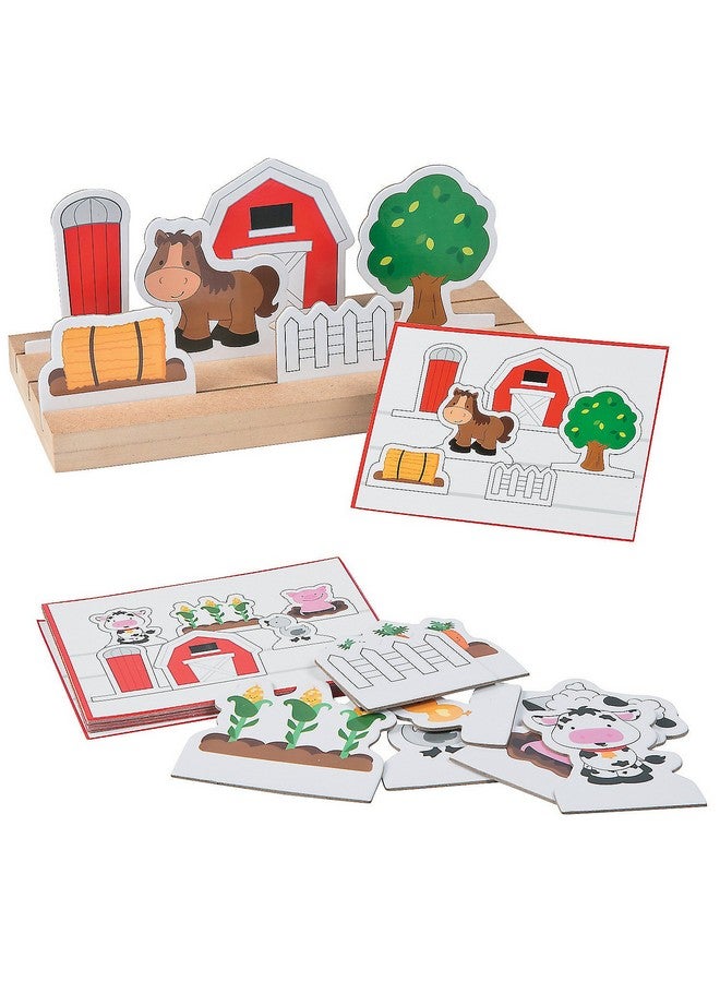 Fun Express Following Directions Farm Game - Educational Learning Activity for Kids - Improve Listening Memory and Following Instructions - Perfect for Classroom Homeschool and Group Play - 1 Piece