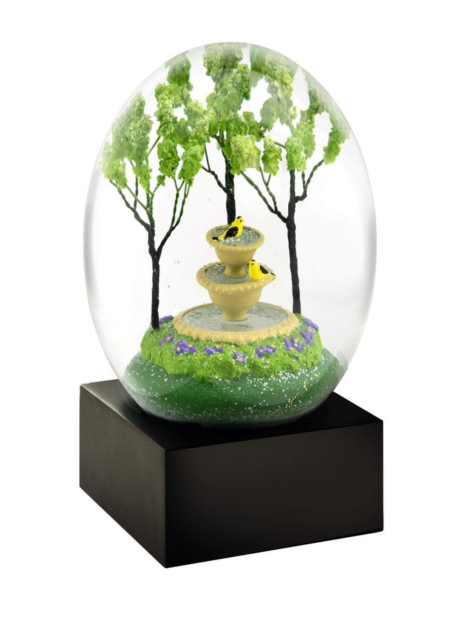 CoolSnowGlobes Goldfinch Fountain Snow Globe - Image 1