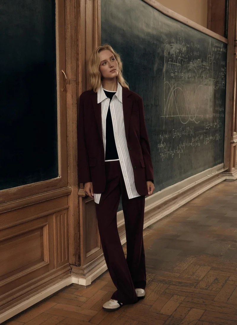 Lichi Single-breasted suiting jacket with oversized buttons