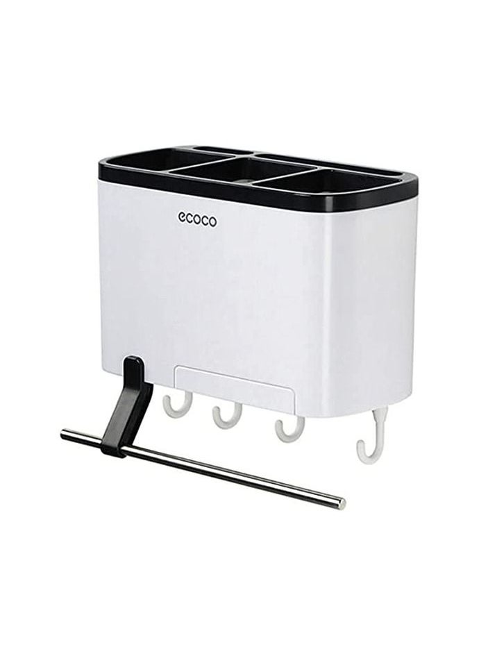 Spaceshoop Chopsticks Tube Wall Mounted Drain Holder with Hooks  - Image 1