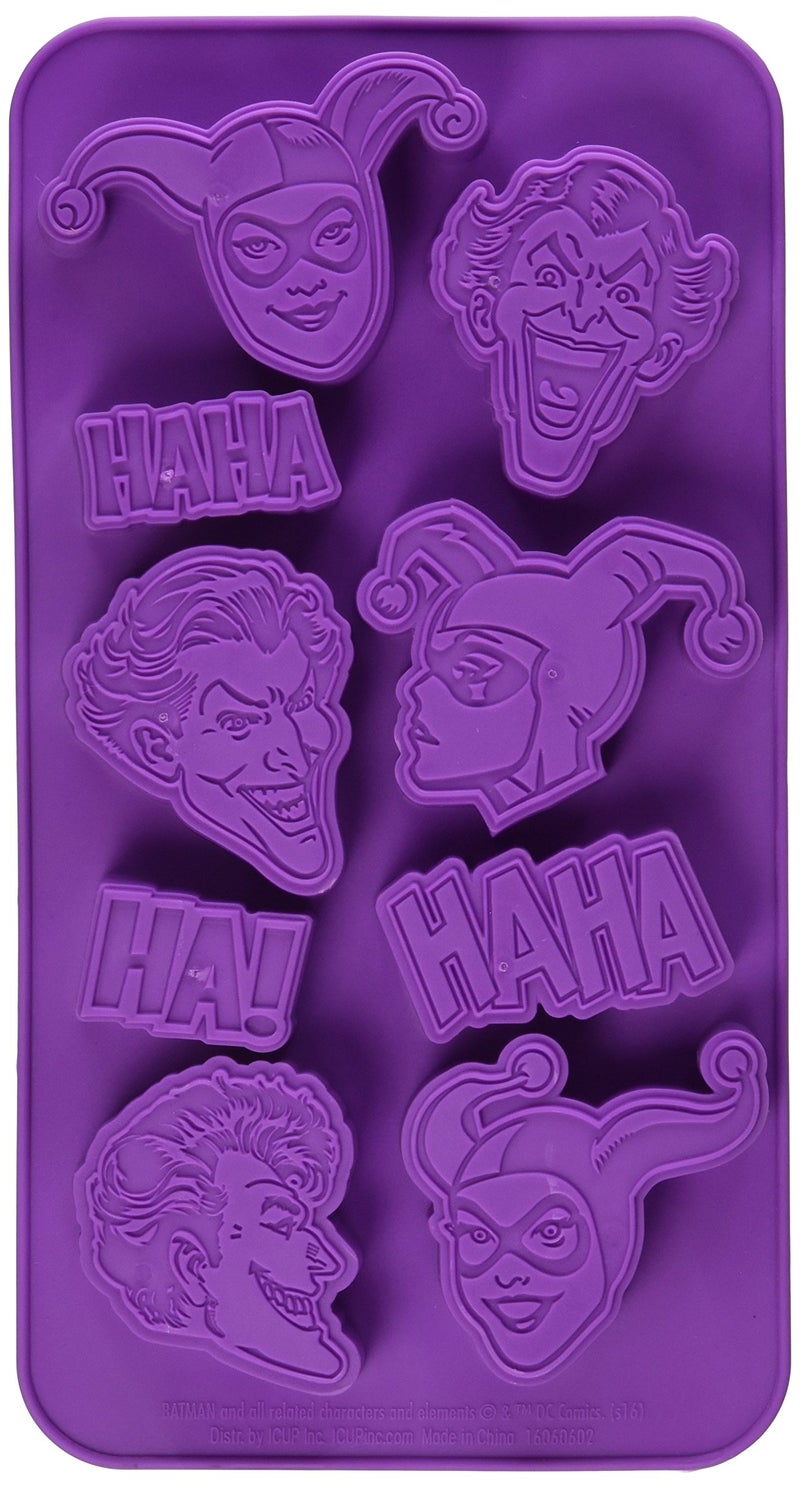 ICUP DC Joker & Harley Quinn Ice Cube Tray, Multicolor - Image 1