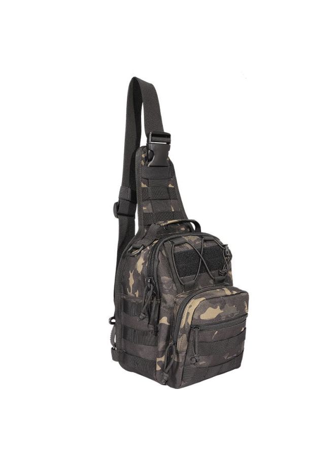Generic Large Encrypted Camouflage Oxford Cloth 600d Tactical Chest Bag Outdoor Crossbody Bag Small Single Shoulder For Hunting-Color:Green Ruins Camouflage  - Image 1