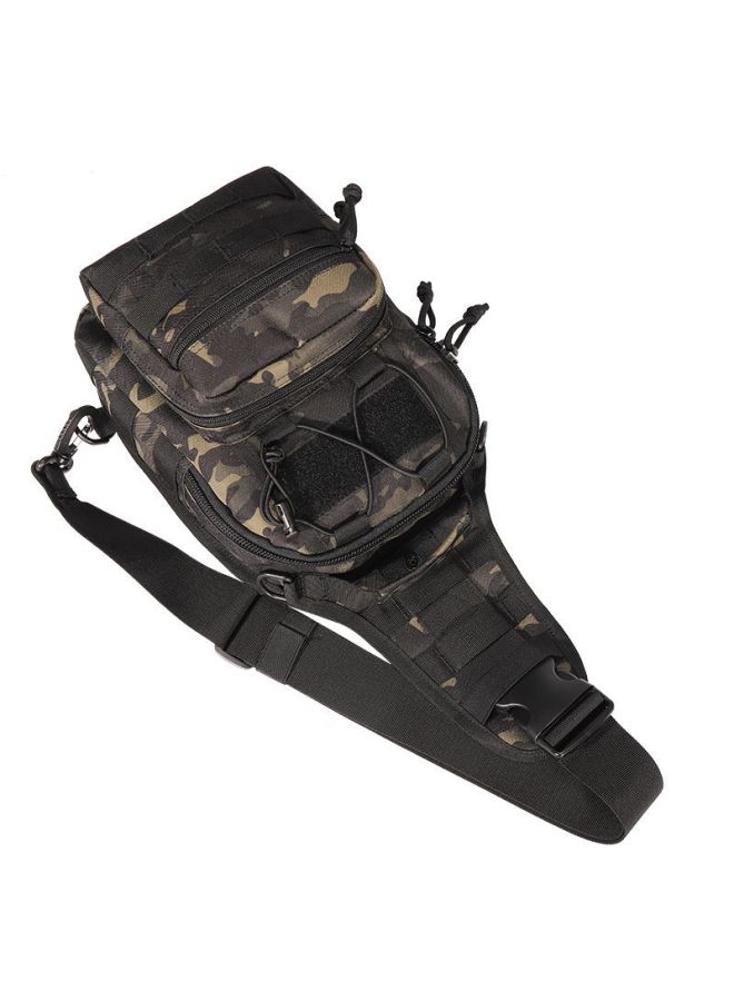 Generic Large Encrypted Camouflage Oxford Cloth 600d Tactical Chest Bag Outdoor Crossbody Bag Small Single Shoulder For Hunting-Color:Green Ruins Camouflage  - Image 4
