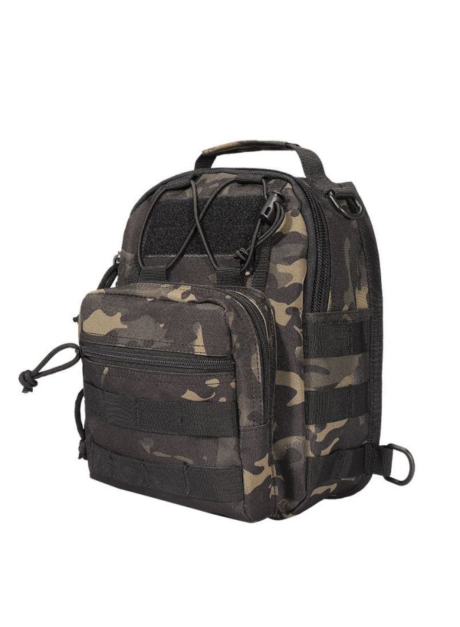 Generic Large Encrypted Camouflage Oxford Cloth 600d Tactical Chest Bag Outdoor Crossbody Bag Small Single Shoulder For Hunting-Color:Green Ruins Camouflage  - Image 2