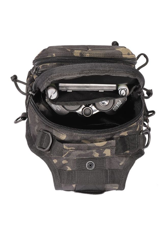 Generic Large Encrypted Camouflage Oxford Cloth 600d Tactical Chest Bag Outdoor Crossbody Bag Small Single Shoulder For Hunting-Color:Green Ruins Camouflage  - Image 3