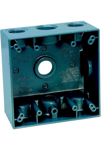 Sigma Electric, Gray Sigma Engineered Solutions, 14351 1/2-Inch 4 Hole 2-Gang Box, No Size - Image 3