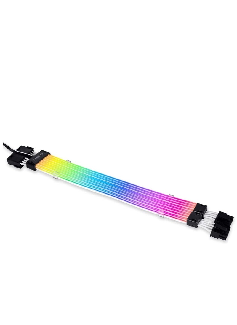 ماركة غير محددة - مجموعة تمديد كيبل الطاقة ستريمر بلس V2 بـ8 دبابيس (PW8-PV2) ARGB في جي ايه لموصل وحدة معالجة الرسومات الجرافيكية المزدوجة 8 دبابيس (بدون وحدة تحكم) - ستريمر بلس 8 دبابيس V2 - Image 1