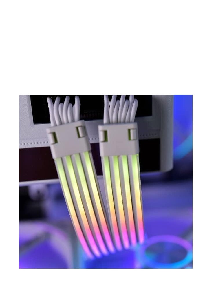 ماركة غير محددة - مجموعة تمديد كيبل الطاقة ستريمر بلس V2 بـ8 دبابيس (PW8-PV2) ARGB في جي ايه لموصل وحدة معالجة الرسومات الجرافيكية المزدوجة 8 دبابيس (بدون وحدة تحكم) - ستريمر بلس 8 دبابيس V2 - Image 1