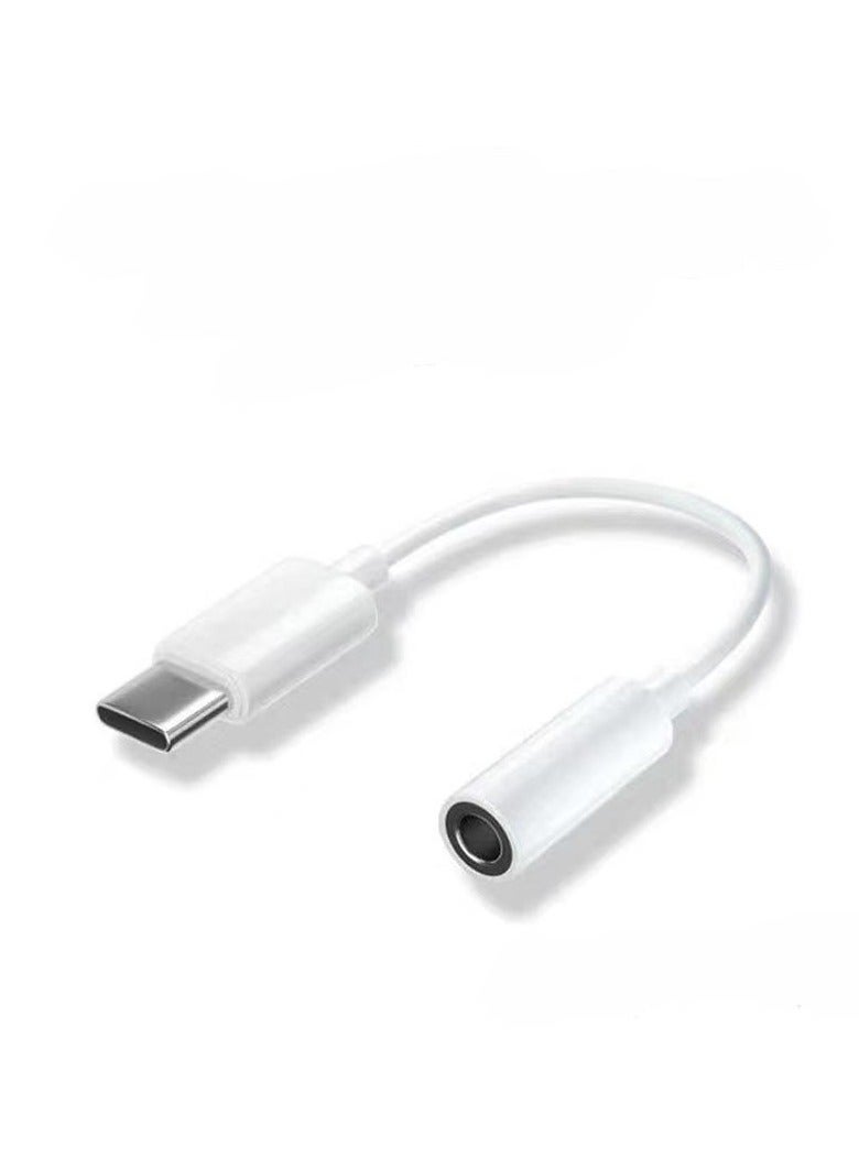 USB-C محول سماعة رأس أبيض