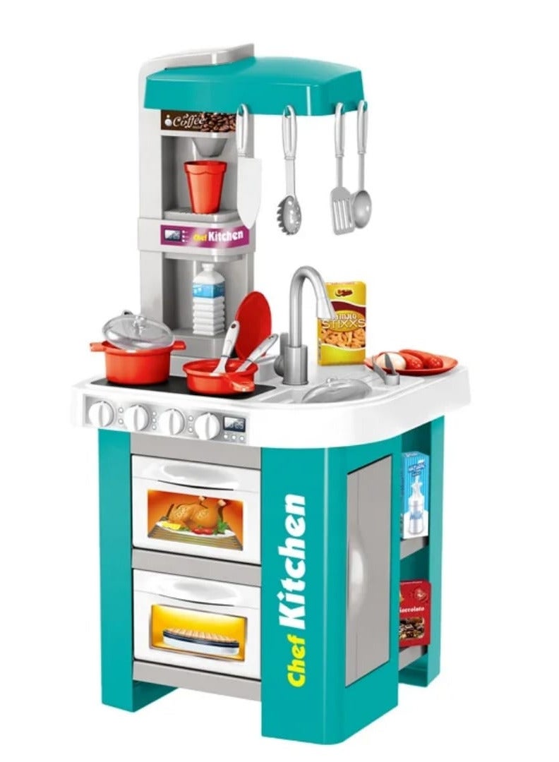 لعبة المطبخ الحديث للأطفال الشيف الصغير – 49 قطعة - Image 1