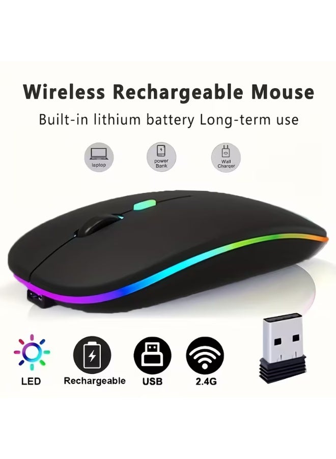 Silent rechargeable wireless mouse Type-C - Image 1
