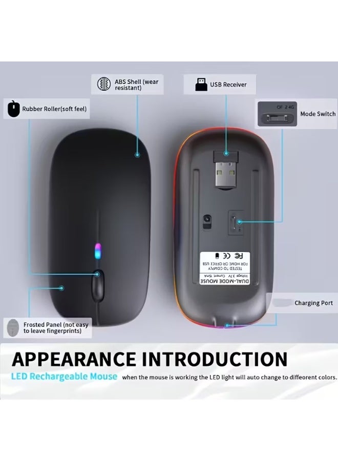 Silent rechargeable wireless mouse Type-C - Image 3