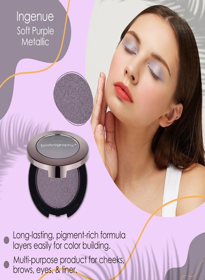 Bodyography Expressions Eye Shadow - Multi-Functional Eye Shadow - Rich, Dense, and Silky Smooth (Ingenue (Soft Purple Metallic)) - Image 2
