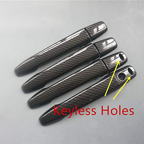 ZiWen Sport Style Carbon Fiber Print Door Handle Cover Trim for Mitsubishi Lancer Evolution X Outlander Sport ASX (with Keyless Holes) - Image 2