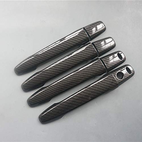 ZiWen Sport Style Carbon Fiber Print Door Handle Cover Trim for Mitsubishi Lancer Evolution X Outlander Sport ASX (with Keyless Holes) - Image 5
