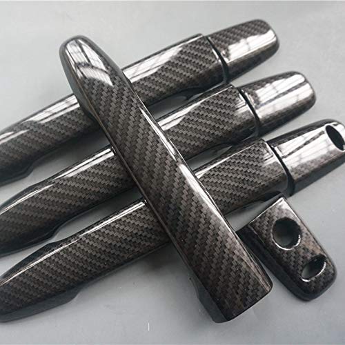 ZiWen Sport Style Carbon Fiber Print Door Handle Cover Trim for Mitsubishi Lancer Evolution X Outlander Sport ASX (with Keyless Holes) - Image 4