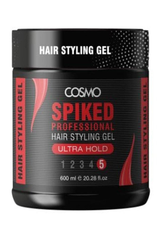 COSMO Ultra Hold Spiked Professional Hair Styling Gel For Men 600ML, Number 5  - Image 1