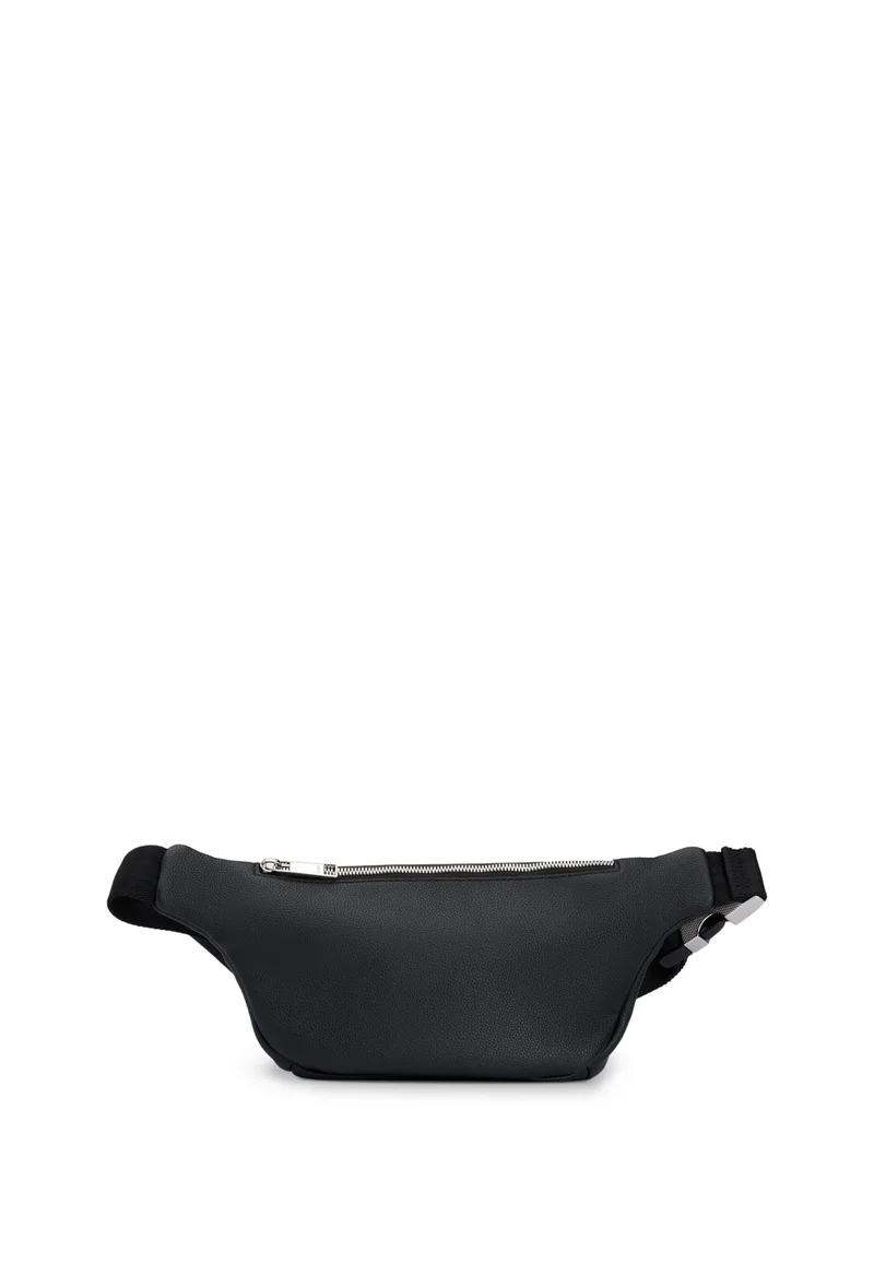 BOSS Faux-leather belt bag with embossed logo