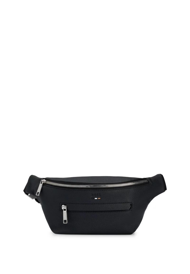 BOSS Faux-leather belt bag with embossed logo