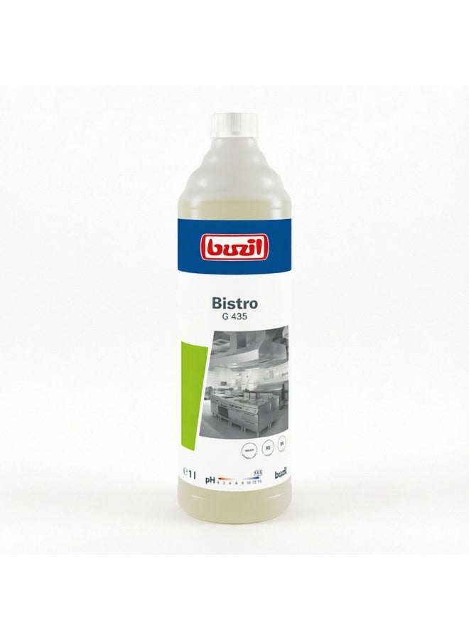 بوزيل بيسترو جي 435 منظف مطبخ مكثف - مزيل شحوم احترافي للأفران والشوايات والفولاذ المقاوم للصدأ | متوافق مع معايير HACCP، حاصل على شهادة حلال، خالٍ من العطور