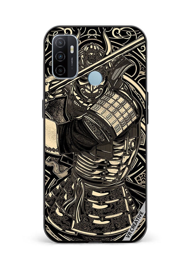 VR CREATIVE Protective Case Cover For Oppo A53 Cool Samurai Design Multicolour - Image 1
